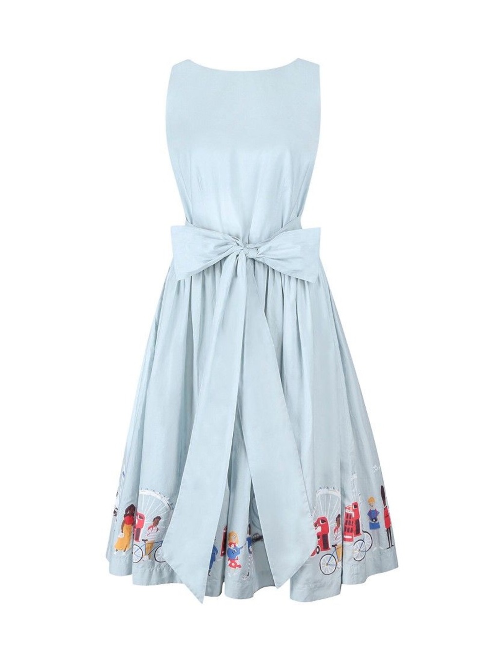 Cath Kidston "London People" Cotton Midi Dress, UK 14, US 10 🇬🇧
